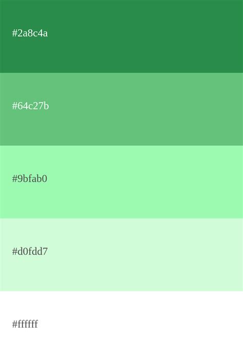 Paleta De Color Verde Menta Códigos Y Combinaciones