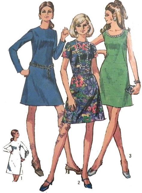 1960s mod dress sewing pattern simplicity by retroactivefuture 8 00 60s dress pattern 1970