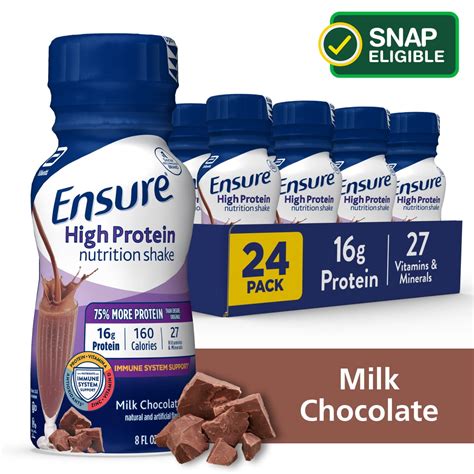 Ensure High Protein Nutritional Shake Milk Chocolate 8 Fl Oz 24 Ct