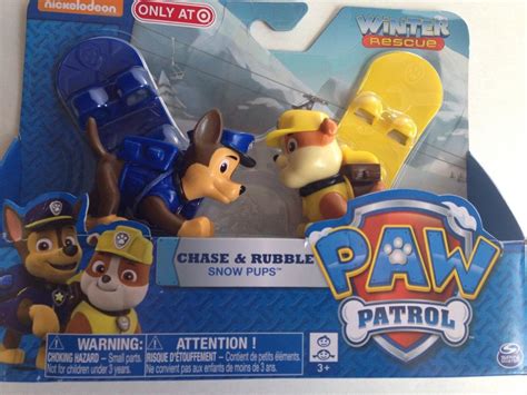 Nickelodeon Paw Patrol Chase And Rubble Snow Pups Winter Rescue Target