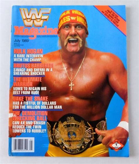 Hulk Hogan July 1989 World Champion WWF Wrestling Magazine Raw WWE WCW