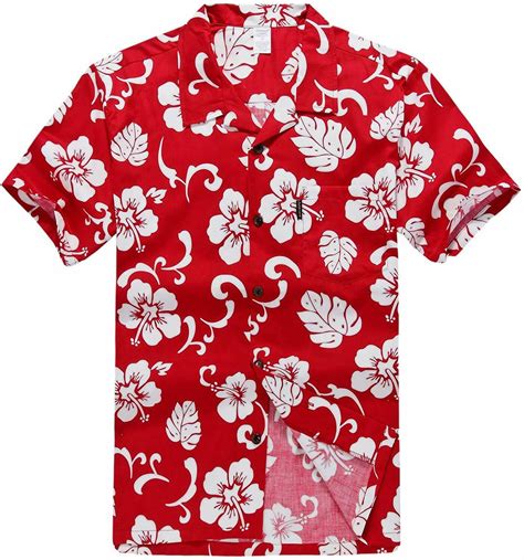 Palm Wave Mens And Big Mens Hibiscus Floral Print Hawaiian Shirt Up To