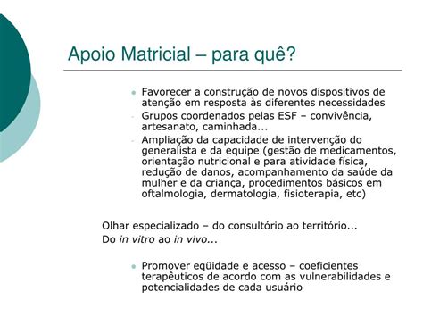 O Que é Apoio Matricial