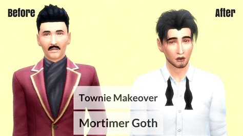 Mortimer Goth Townie Makeover Sims 4 Youtube