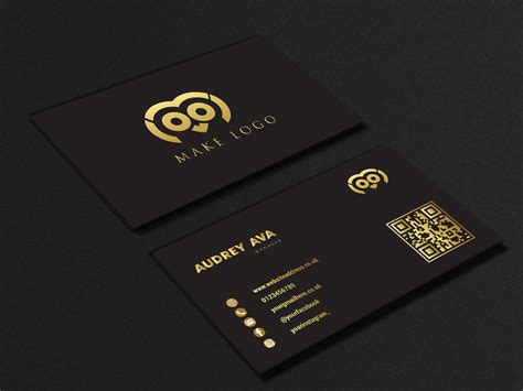 Gold Foil Business Cards Uk 500 Custom Hot Foil Business Cards Black