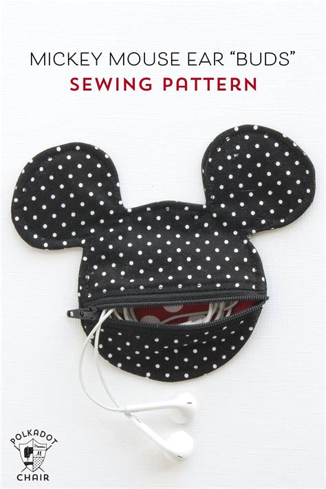 Mickey Mouse Ear Buds Sewing Pattern The Polka Dot Chair