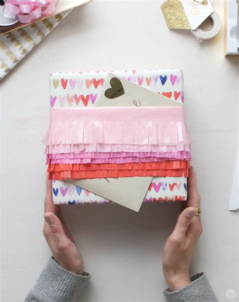 3 Tissue Paper T Wrapping Ideas For Valentines Day Or Any Day Thinkmakeshare