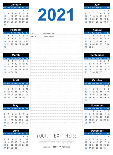 Easy Free Printable Calendars 2021 Cute 2021 Printable Calendar â