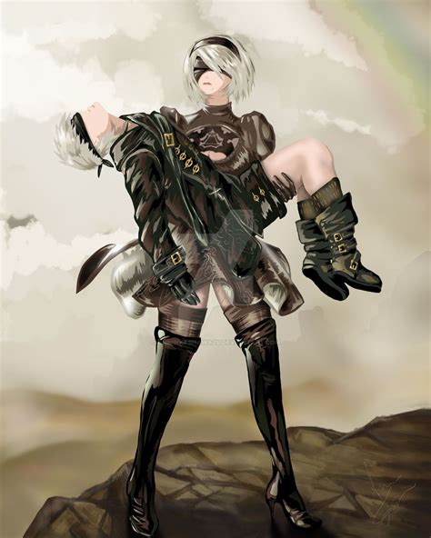 nier automata 2b 9s final by anninkashawazu on deviantart