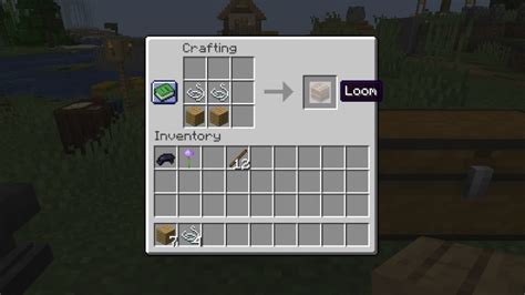 How To Make A Loom In Minecraft Diamondlobby