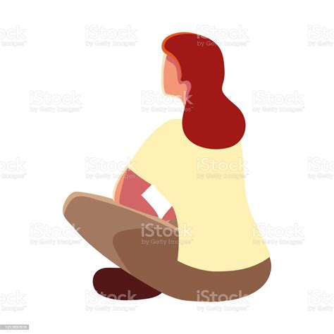 Woman Back View Stock Illustration Download Image Now Behind