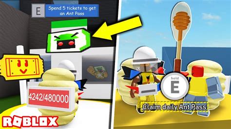 How To Get Ant Passes In Roblox Bee Swarm Simulator Youtube