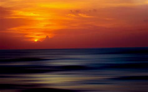 5k Ocean Sunset Ripple Effect Hd Nature 4k Wallpapers Images
