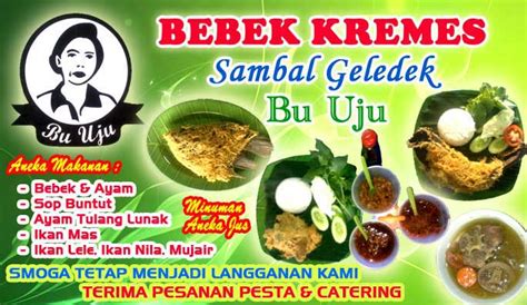 Bebek Kremes Sambel Geledek Bu Uju Info Kuliner