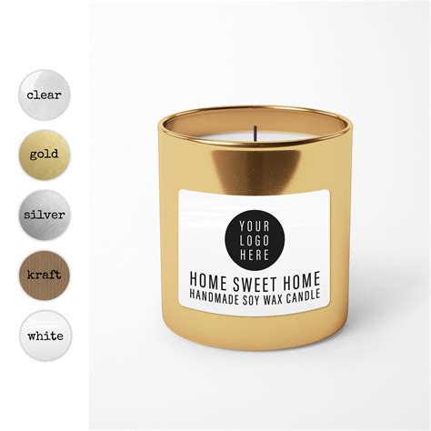 Candle Label Design Candle Branding Candle Sticker Labels Etsy