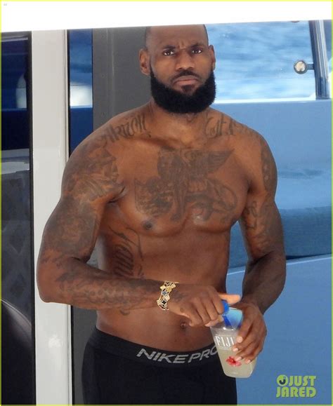 Lebron James Does A Shirtless Workout While Vacationing In Italy Photo