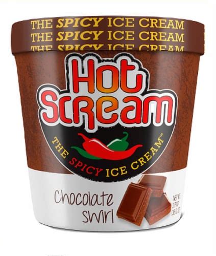 Hot Scream Chocolate Swirl Spicy Ice Cream 1 Pint Frys Food Stores