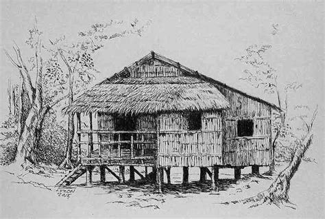 Pin By E Rizabefu On Ancients Bahay Kubo Architecture Sketch