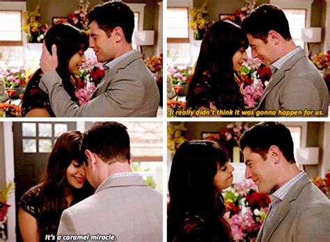 Its A Caramel Miracle Cece And Schmidt Newgirl New Girl Quotes New Girl Girl