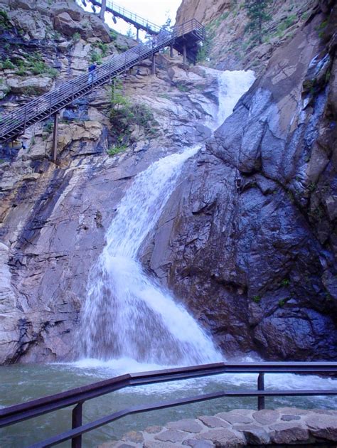 Seven Falls Colorado Springs Avid Waterfall Travel Outdoor