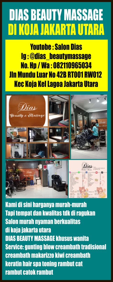 Dias Beauty Massage Di Koja Jakarta Utara Onlinenusantara
