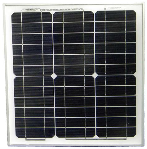 Solar Pv Module 20 Watt 12 Volt Dc Nom Mono J Box Ksol Power Pn