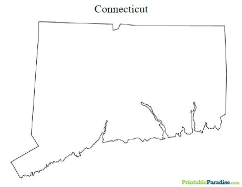 Printable Connecticut Map