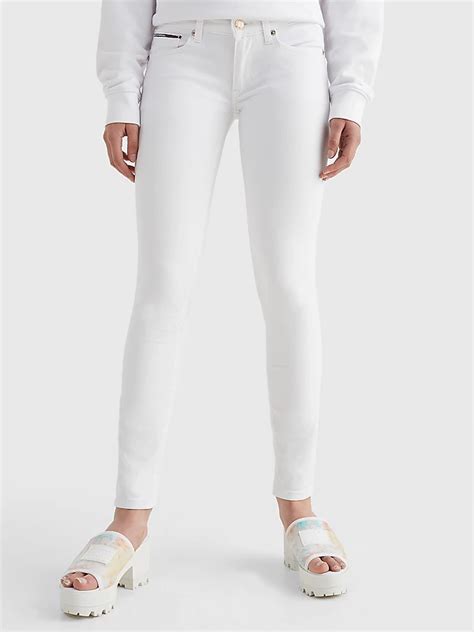 Sophie Low Rise Skinny White Jeans Denim Tommy Hilfiger