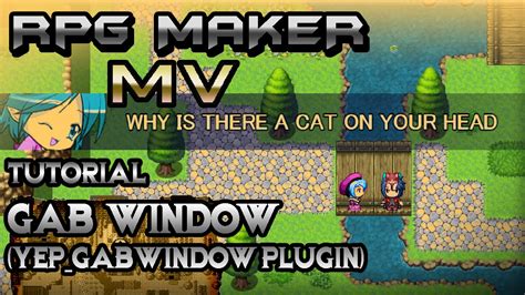 RPG Maker MV Tutorial Epic Banter Window YEP GabWindow Plugin YouTube