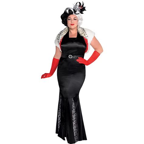 Adult Cruella De Vil Costume Couture Plus Size 101 Dalmatians Party City