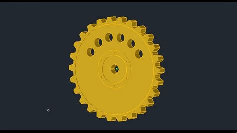 Autocad How To Draw And Model A Gear In 7 Steps Dezign Ark