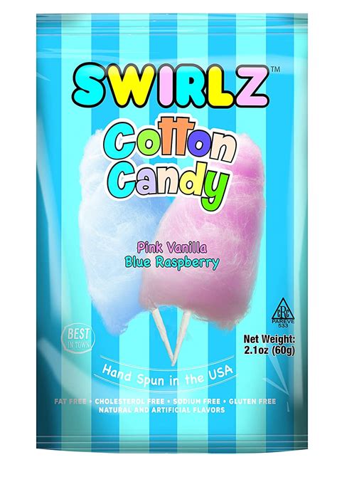 Taste Of Nature Inc Swirlz Cotton Candy 21 Ounce Bags Pack Of 24