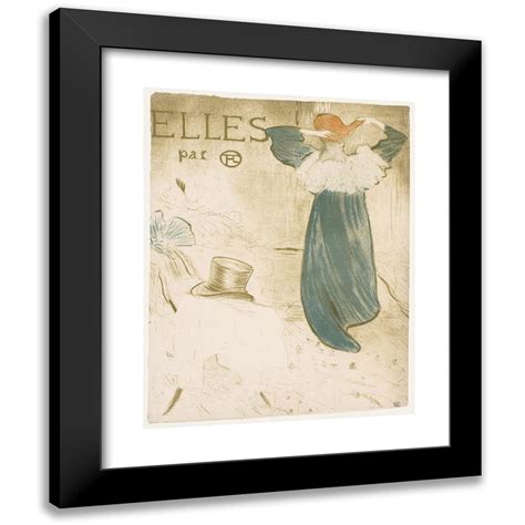 Henri De Toulouse Lautrec 12x14 Black Modern Framed Museum Art Print