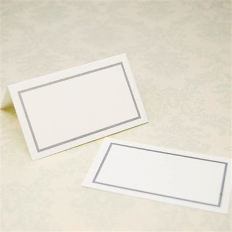 Wedding Place Cards Classic Silver Wedding Place Cards Place Cards