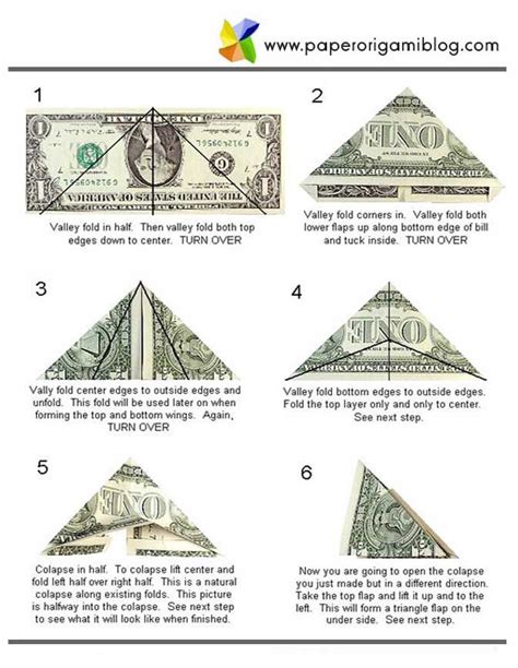 Instructions For Folding Money Origami Origami