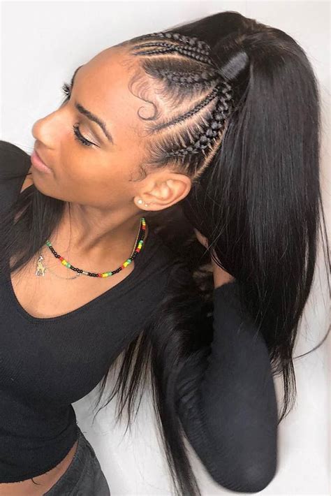50 Cornrows Braids To Look Like A Magazine Cover Cornrows Braids For Black Women Natural Hair