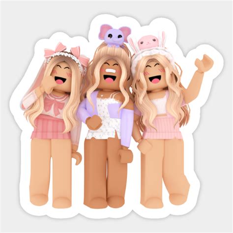 Pink And Lavender Roblox Girls Roblox Sticker Teepublic
