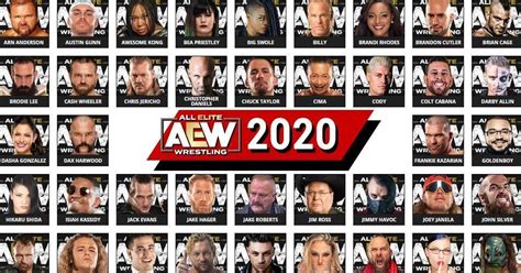 Aew Roster In Year 2020 Full List Of Wrestlers