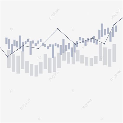 Stock K Line Chart Rising Trend Business Investment Gray Candle Chart