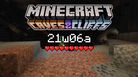 Minecraft Caves And Cliffs Snapshot Survival 12 New Caves Survival 21w06a Youtube