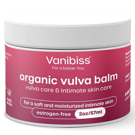 Vanibiss Organic Vulva Balm Vaginal Moisturizer Relieves Dryness