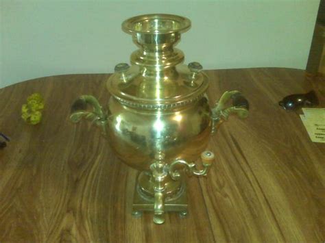 Antique 1800s Brass Russian Tea Pot Samovar Instappraisal