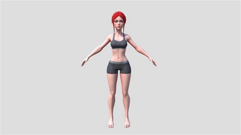 Stylized Female Character Base Mesh Buy Royalty Free 3d Model By Your 3d Character