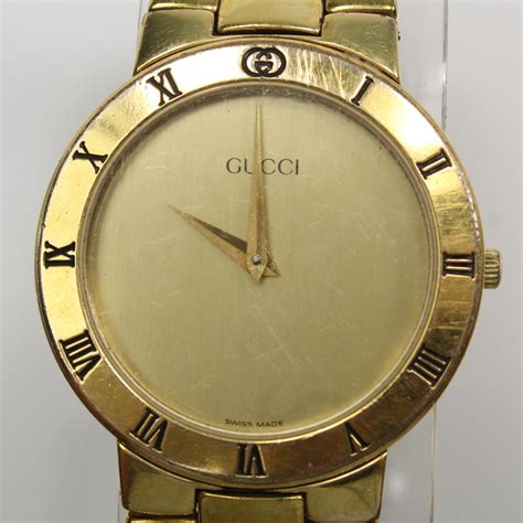 Mens Gucci Gold Plated Watch Property Room