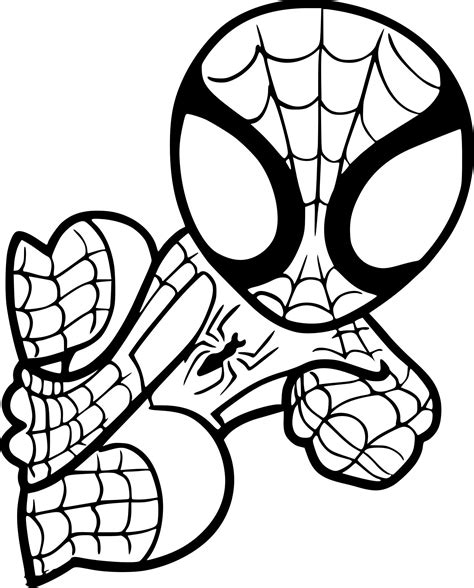 Spiderman à Colorier Coloring Pages