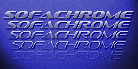 Sofachrome Font Download