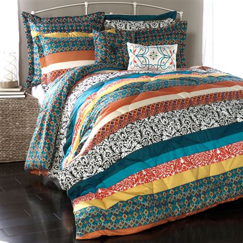 Lush Decor Boho Stripe 7 Piece Comforter Set And Reviews Wayfairca