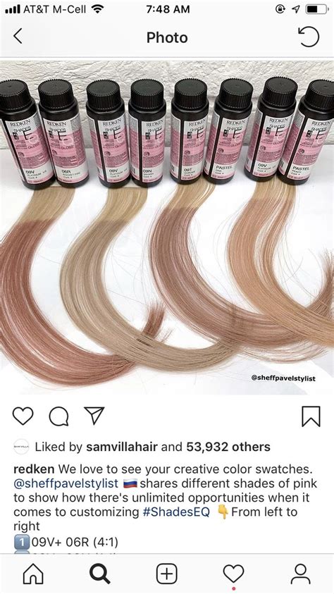 This lovely rose hair shade looks fantastic on warm skin tones and works with all other skin colors as well. Pin by LJ on HAIR!!! | Redken color, Different shades of ...