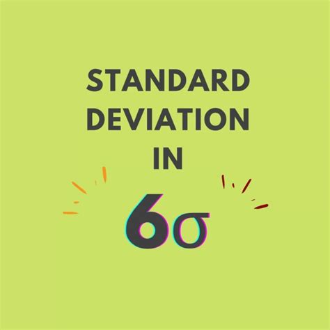 Standard Deviation In Six Sigma Intact Prolink