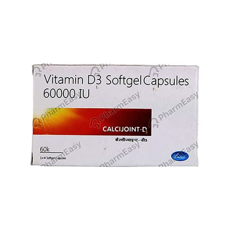 Calcijoint D3 60000 Iu Capsule 4 Uses Side Effects Dosage